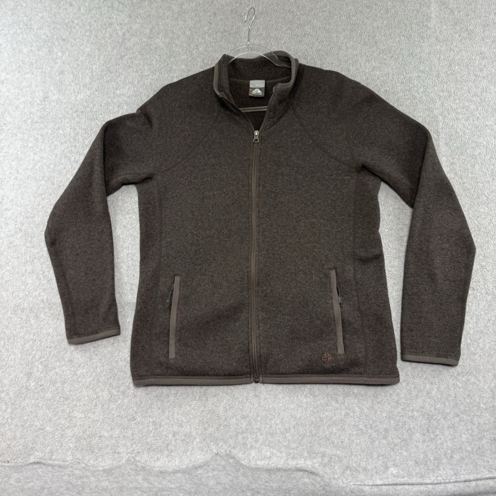 Nike ACG Jacket Womens L Brown Fleece Full Zip Gorpcore Urban Outdoor Techwear